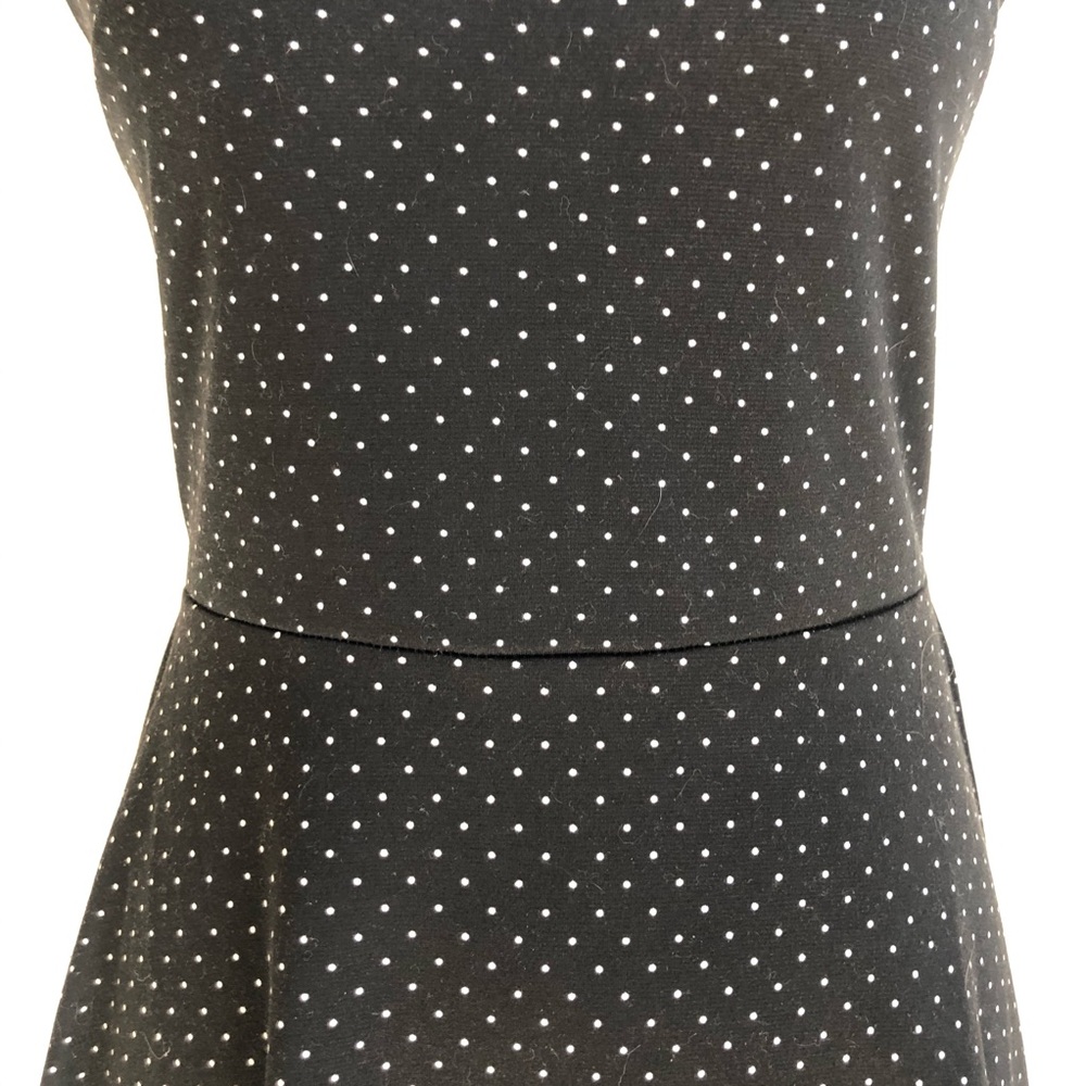 H&M Black Polka Dot Cross Strappy Skater Dress, S - Picture 14 of 16